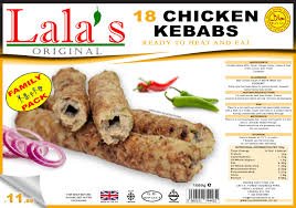 Lala is original 18 chicken kebabs ( Ready to Eat )